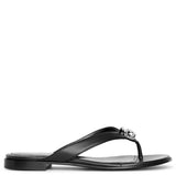 G Chain buckle leather sandals