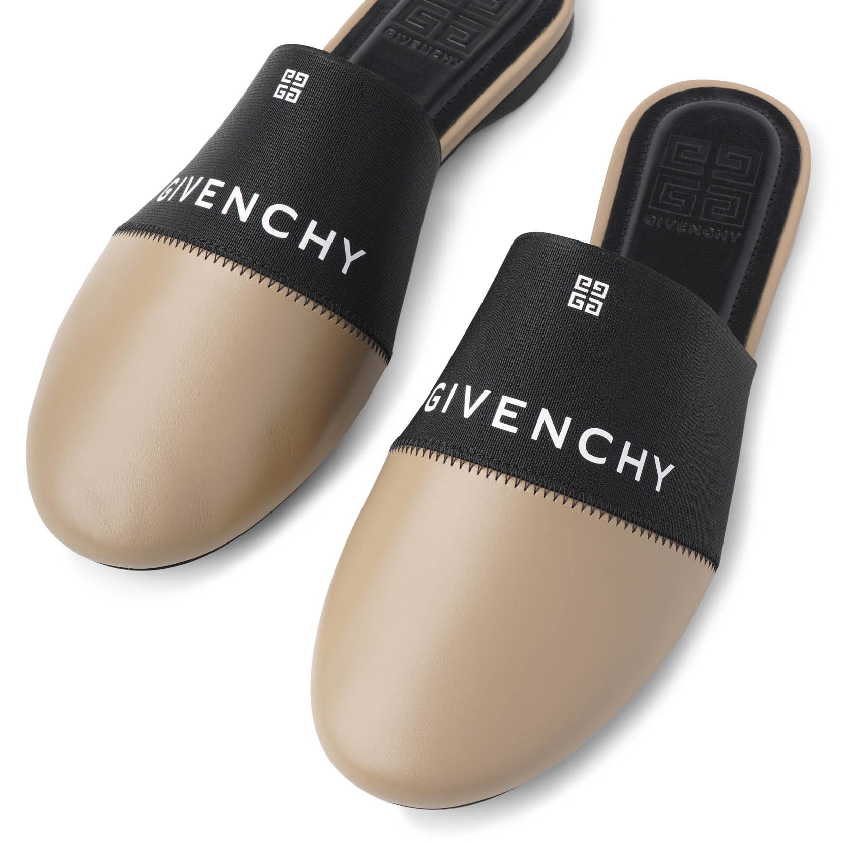 Givenchy | Bedford 4G beige and black flat mules | Savannahs