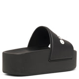 Givenchy Paris black platform slides