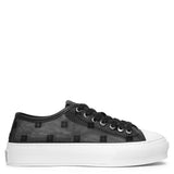 City low black mesh sneakers