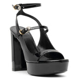 Voyou black patent sandals