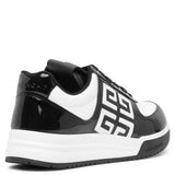 G4 low top white leather sneakers