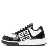 G4 low top white leather sneakers