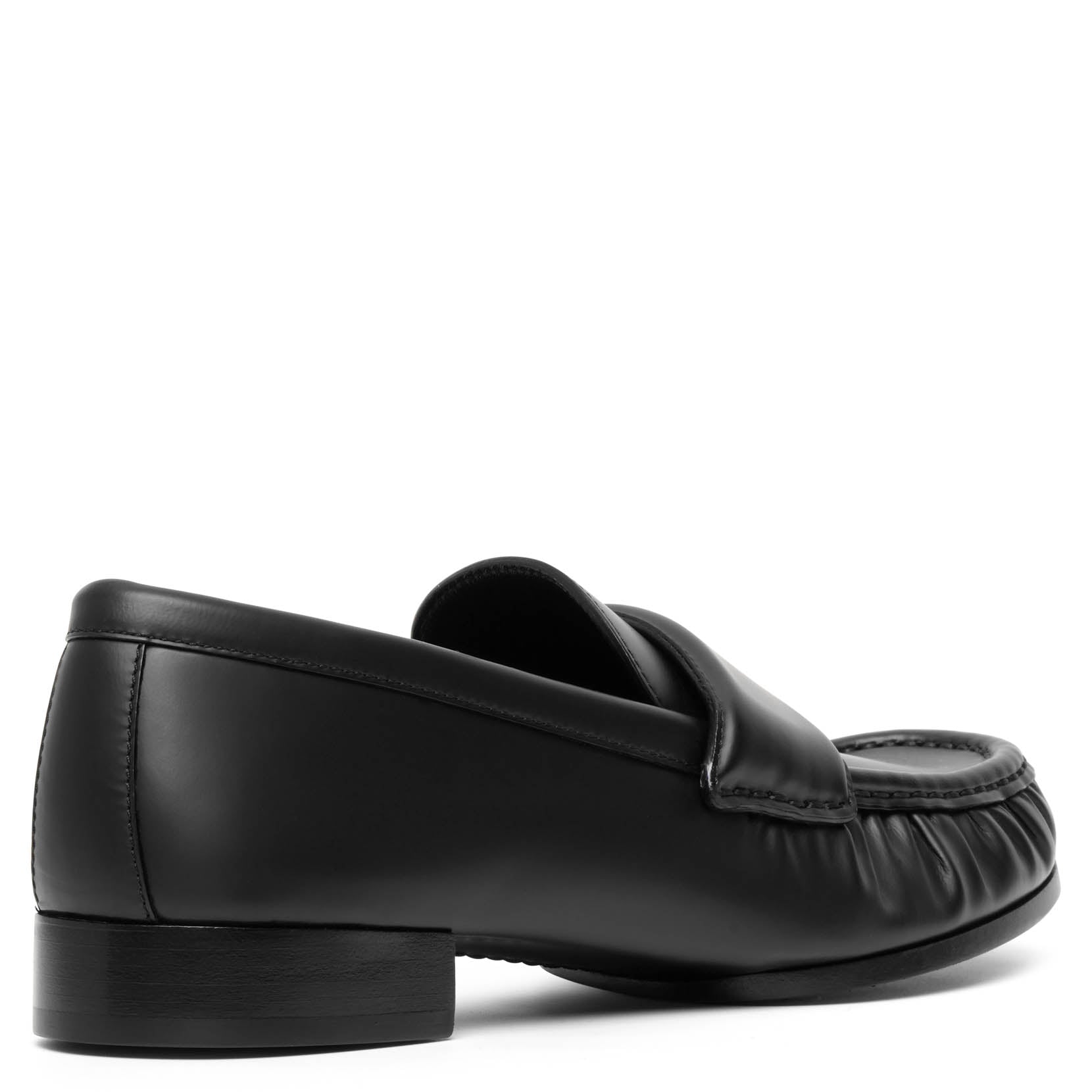 Shop Givenchy 4g Black Leather Loafers