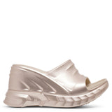 Marshmallow dusty gold wedges