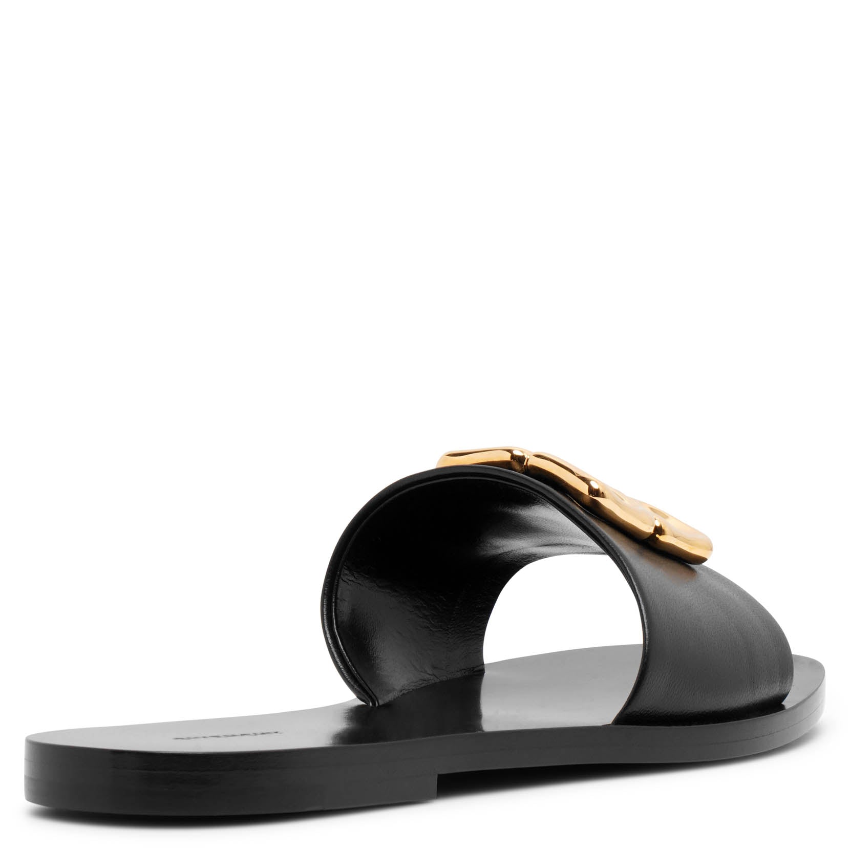 Shop Givenchy 4g Black Flat Slides