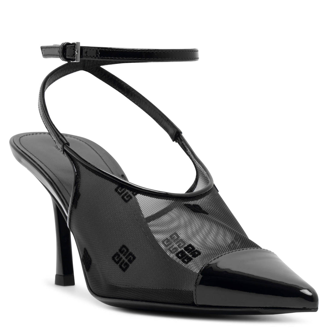 Givenchy | Show 75 black mesh slingbacks | Savannahs