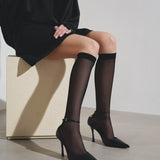 Show 95 black stocking pumps
