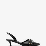 Voyou black slingbacks