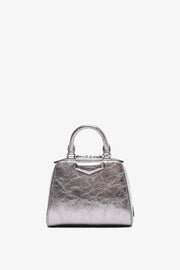 Antigona Cube nano silver bag