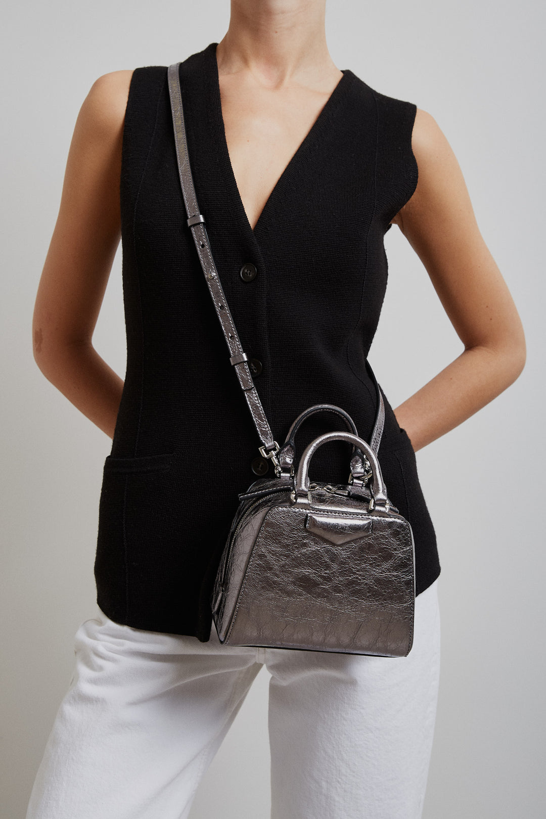 Givenchy | Antigona Cube nano silver bag | Savannahs
