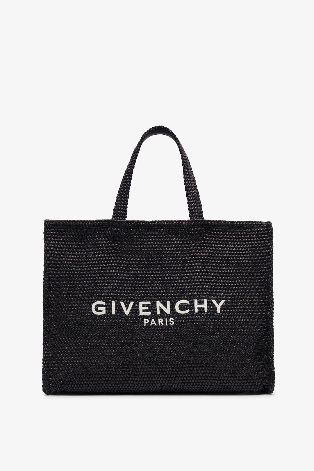 Givenchy | G-tote black raffia tote bag | Savannahs