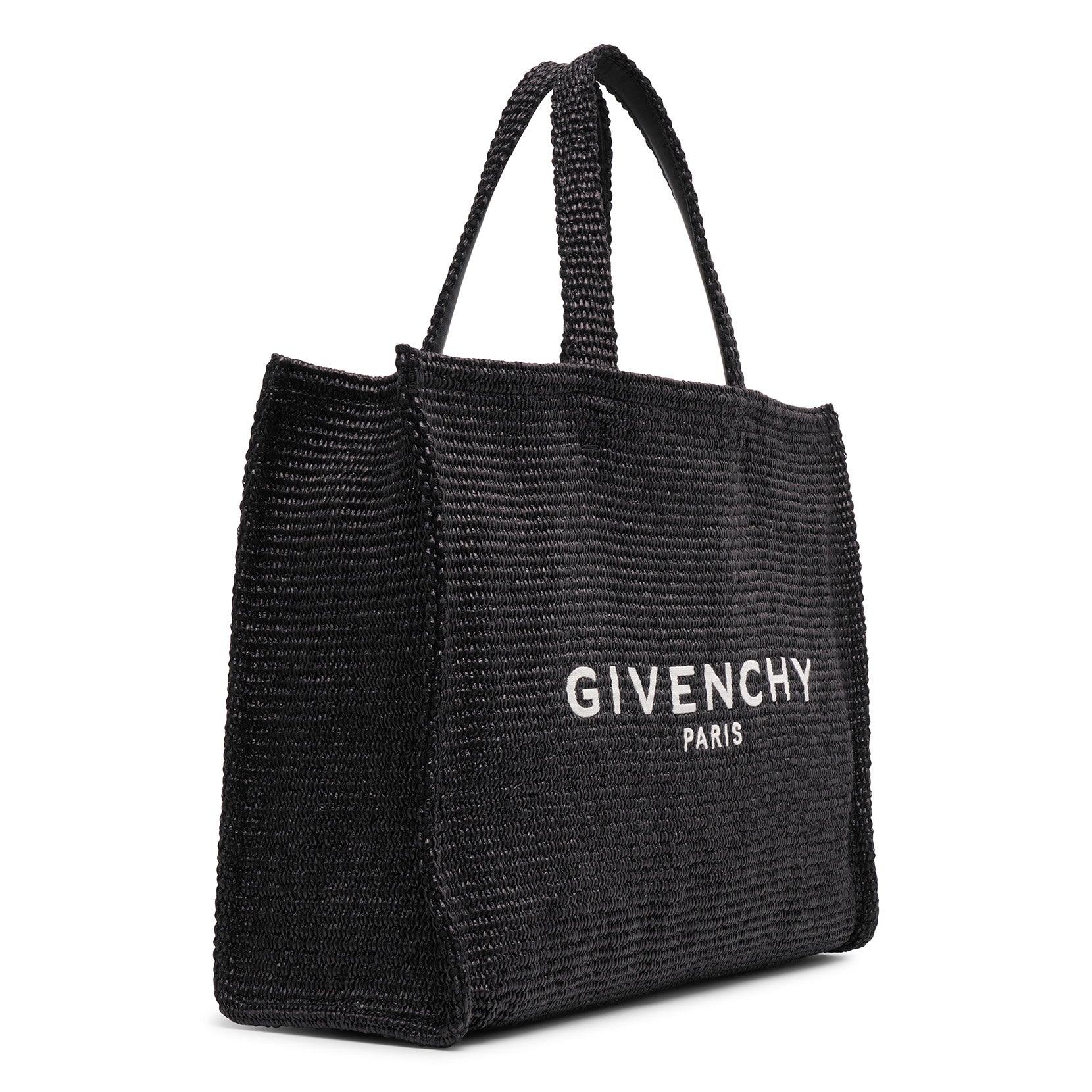 Givenchy | G-tote black raffia tote bag | Savannahs
