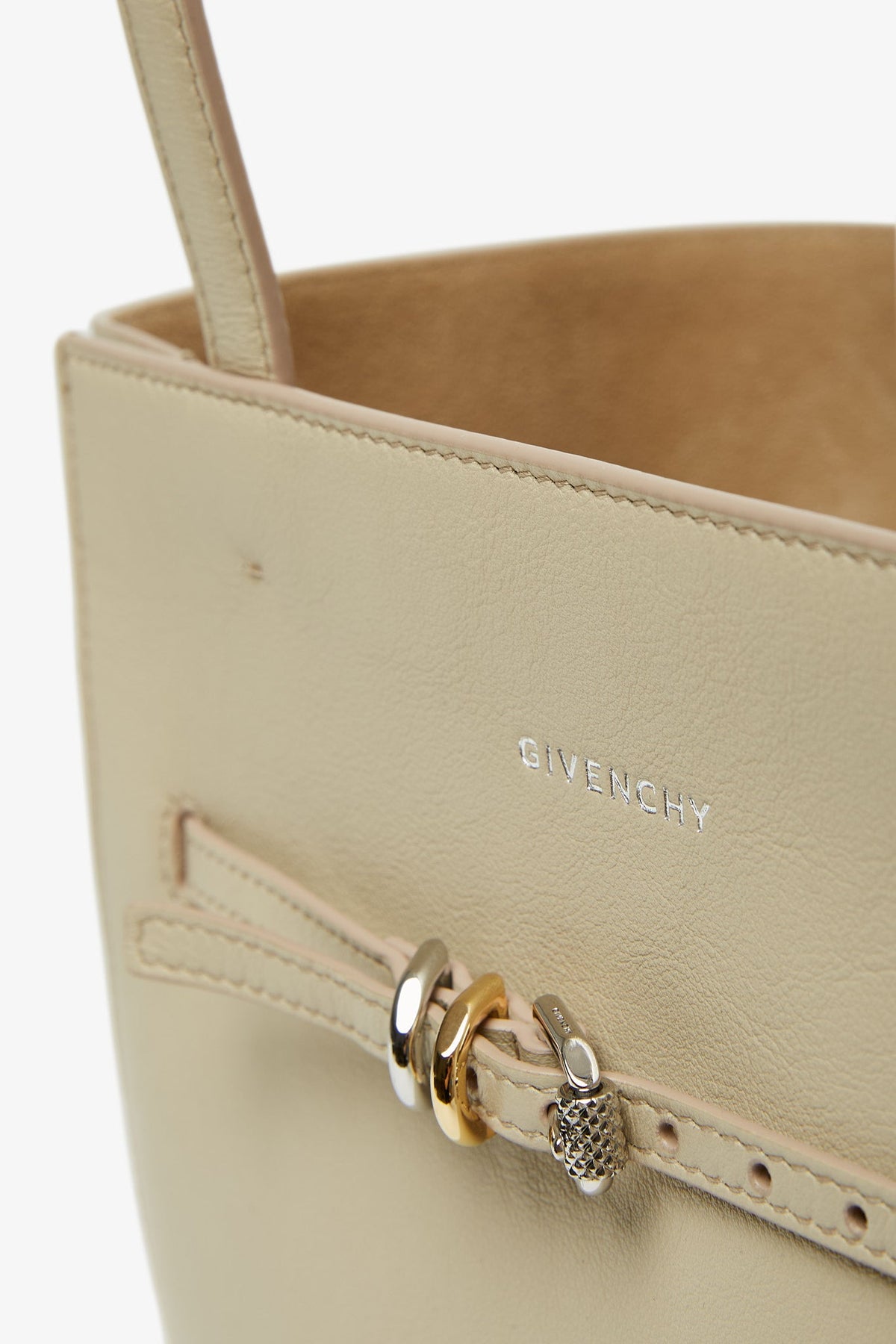 Shop Givenchy Voyou North-south Medium Beige Tote Bag