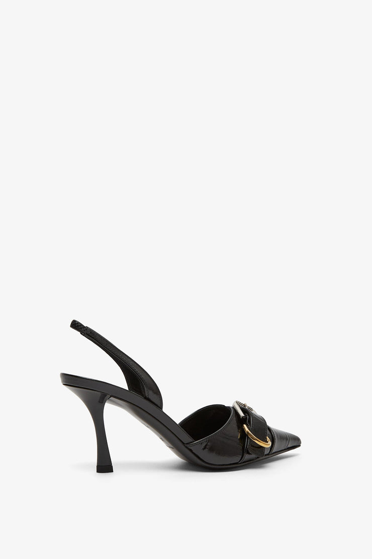 Voyou black slingback pumps