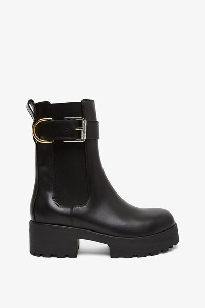 靴 Givenchy front zipper dump boots GIVENCHY Embellished leather ankle boots | NET-A-PORTER