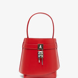 Shark lock red bucket bag