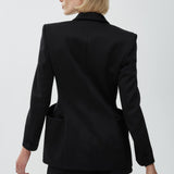 Black smoking jacket