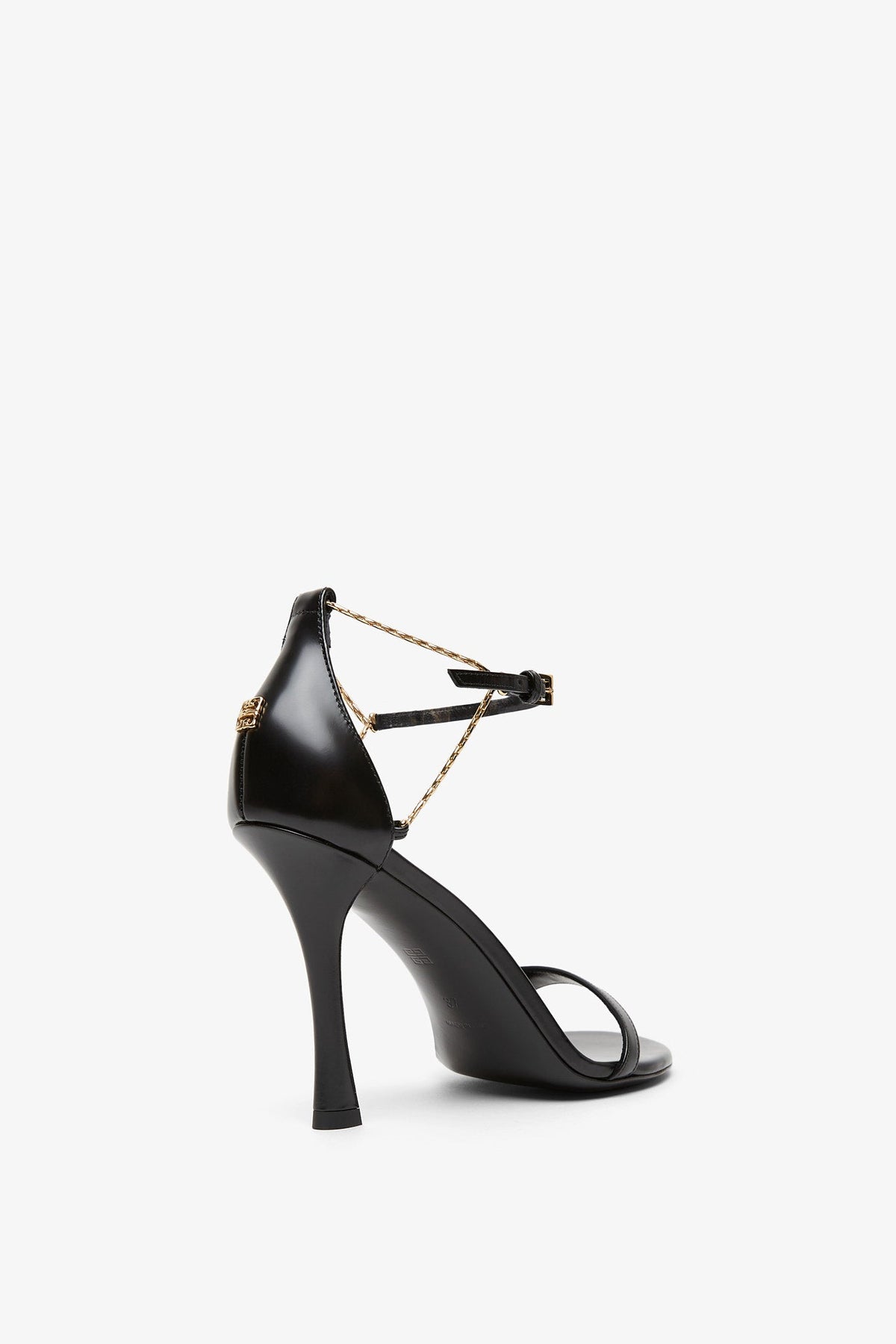 GIVENCHY 4G 95 LIQUID BLACK SANDALS