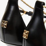 4G 95 liquid black sandals