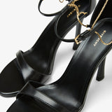 4G 95 liquid black sandals