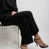 4G 95 liquid black sandals