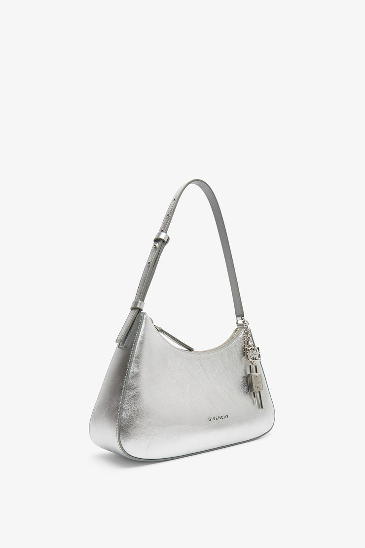 Lucky Lock small silver shoulder bag