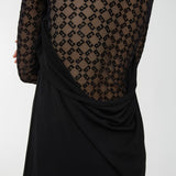 Monogram glitter short dress