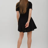 Polo collar short dress