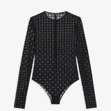 Monogram stretch bodysuit