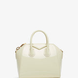 Antigona mini cream patent bag