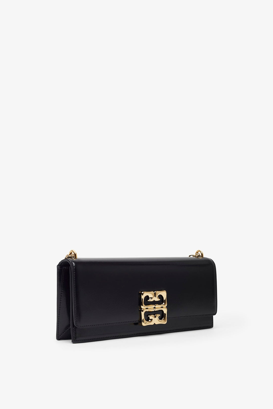 【GIVENCHY】SMALL 4G BAG WITH CHAIN Small 4G Liquid pouch in Box leather with chain in - black