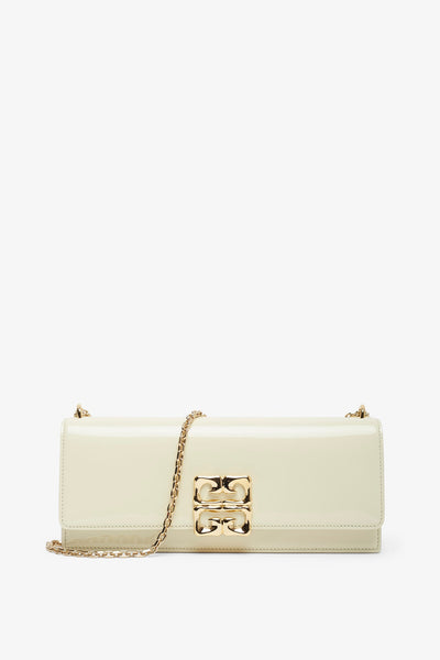 4G small chain cream clutch