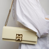 4G small chain cream clutch