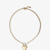 Heart lock small necklace