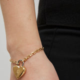 Heart lock bracelet