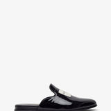 Tux black patent slippers