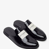 Tux black patent slippers