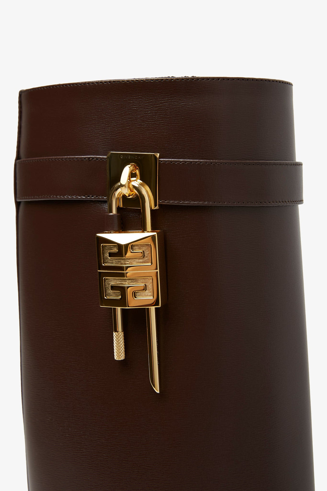 Givenchy | Shark lock 90 brown leather boots | Savannahs