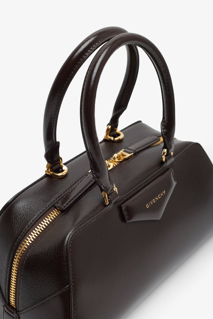 Antigona east west small brown bag