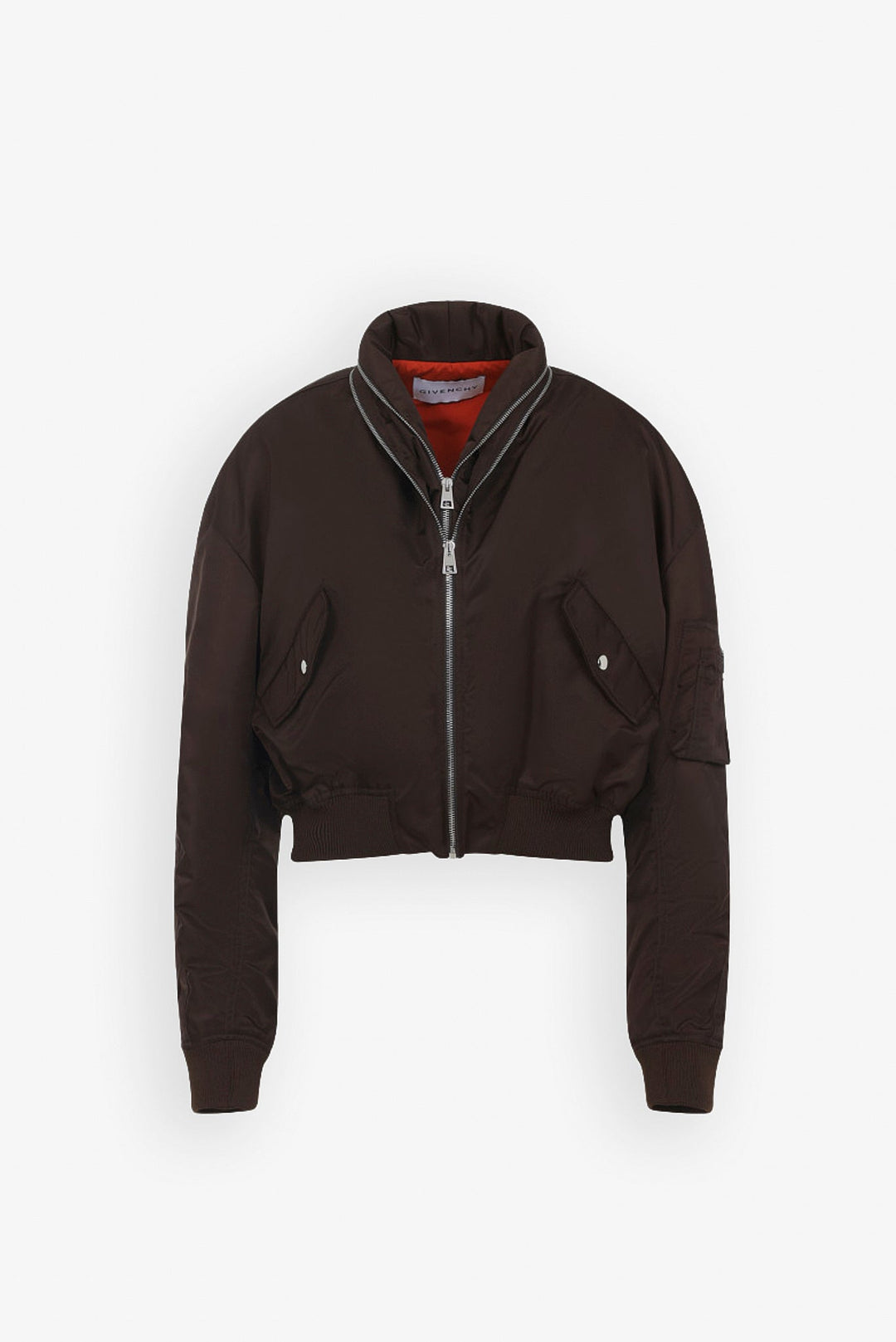 Givenchy | Brown zipped bomber jacket | Savannahs