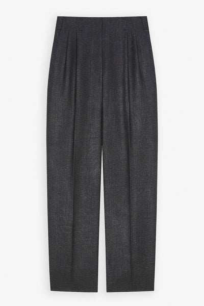 Double pleated grey pants