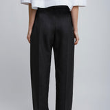 Double pleated grey pants