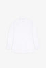 Cocoon white shirt with turned sleeves
