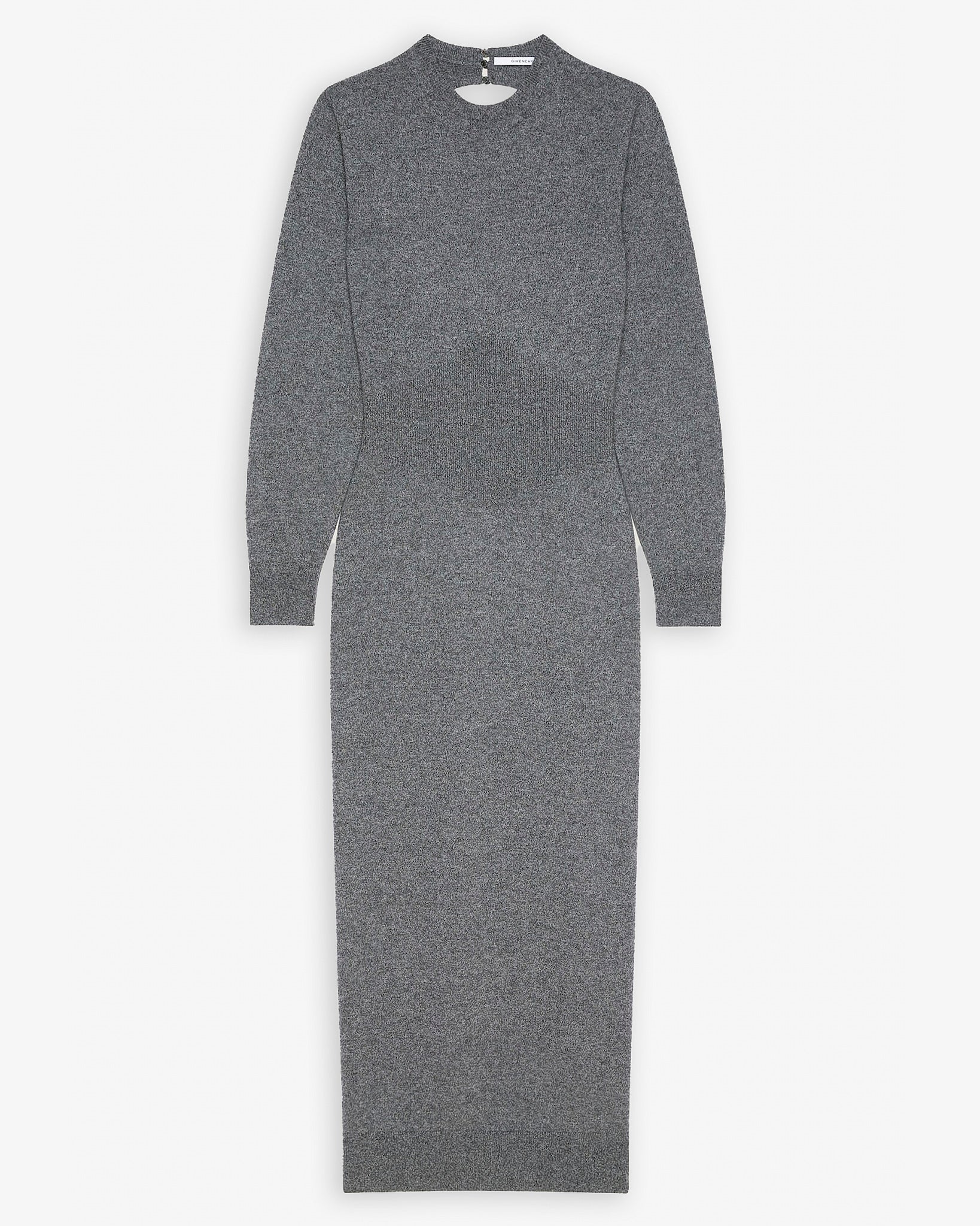 givenchy long sleeve dress Givenchy Long Sleeve Dress With Chain_Vermillon
