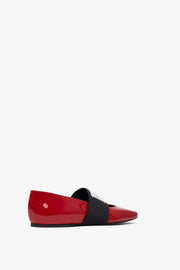 Red logo ballerinas