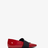 Red logo ballerinas