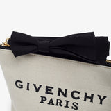 Givenchy small logo beige pouch