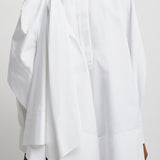 Bow white cotton shirt