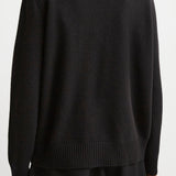 Crew neck black sweater